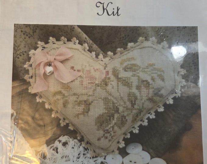 Samplers Not Forgotten Floral Heart Cross Stitch Pattern Only. Free SHIPPING. Used Condition.