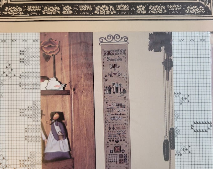 Told In A Garden Simple Gifts Cross Stitch Pattern. Preowned Condition. Free Shipping.