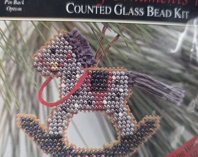 Mill Hill H22 Rocking Horse Counted Cross Stitch Kit. FREE SHIPPING. Preowned Condition.