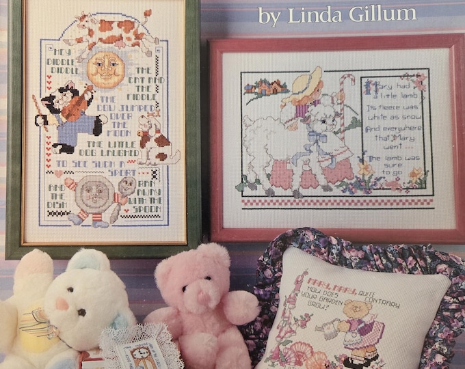 American School of Needlework Nursery Rhymes Cross Stitch Pattern. Free Shipping. Used Condition.