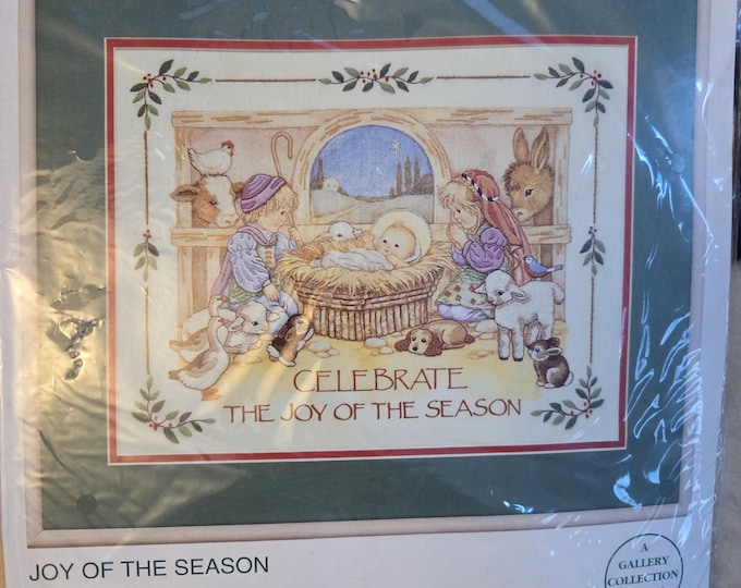 Sunset Joy of the Season Gallery Crewel Kit. FREE SHIPPING. Preowned Older Condition.