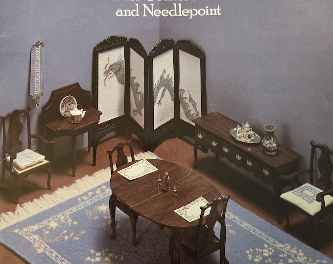Dover Needlework Designs For Miniature Projects Cross Stitch Pattern. FREE Shipping. Preowned Older Used Condition.