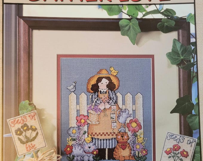 Good Natured Girls Plant Kindness Gather Love Cross Stitch Pattern - FREE SHIPPING