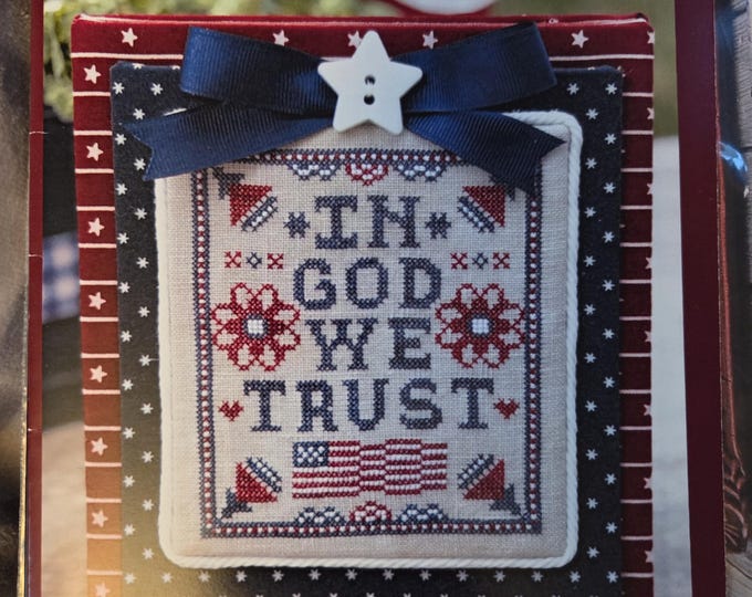 Textilly Crafts Trust Cross Stitch Pattern. Free Shipping. Good Condition.