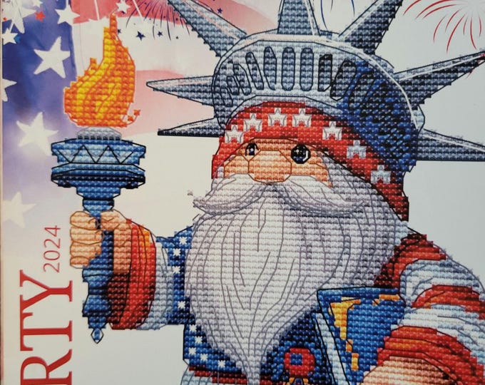 Les petites croix de Lucie Liberty 2024 Gnome Cross Stitch Pattern. Free Shipping. Good Condition.
