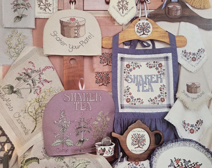 Hickory Hollow Shaker Tea Cross Stitch Pattern. FREE SHIPPING. Preowned Used Older Condition.