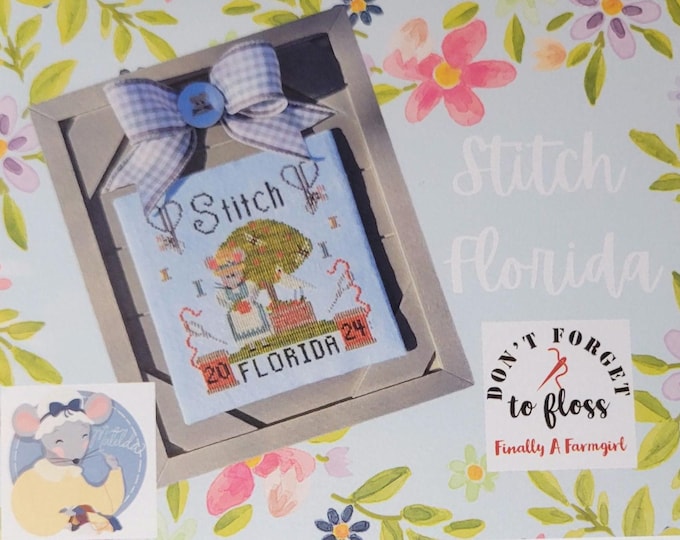 Finally a Farmgirl Matilda Sewing Stitch Florida 2024 Cross Stitch Pattern. FREE SHIPPING. New Condition.