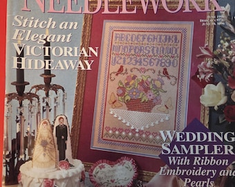 Cross Stitch and Needlework Magazine June 1996. Free Shipping. Used Condition.