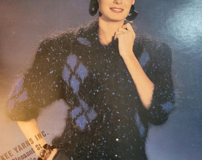 Ironstone Jacket Mohair Knit Pattern Style 642. Free Shipping. Vintage Condition.