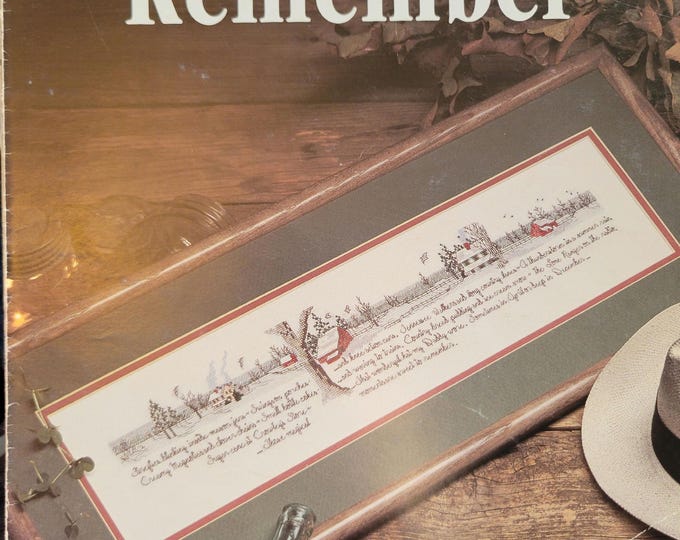 Leisure Arts Moments To Remember Cross Stitch Pattern. FREE SHIPPING. Old Used Condition.