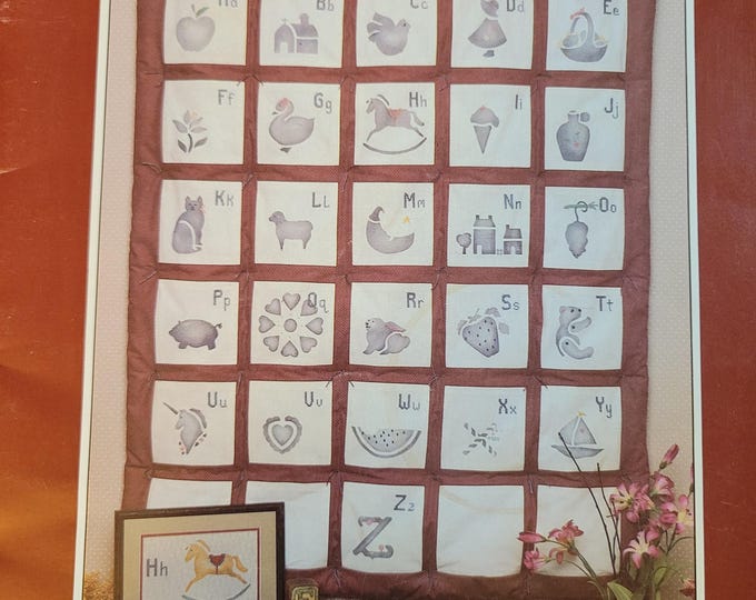 Schoolhouse ABC's Cross Stitch Pattern. FREE Shipping. Used Condition.