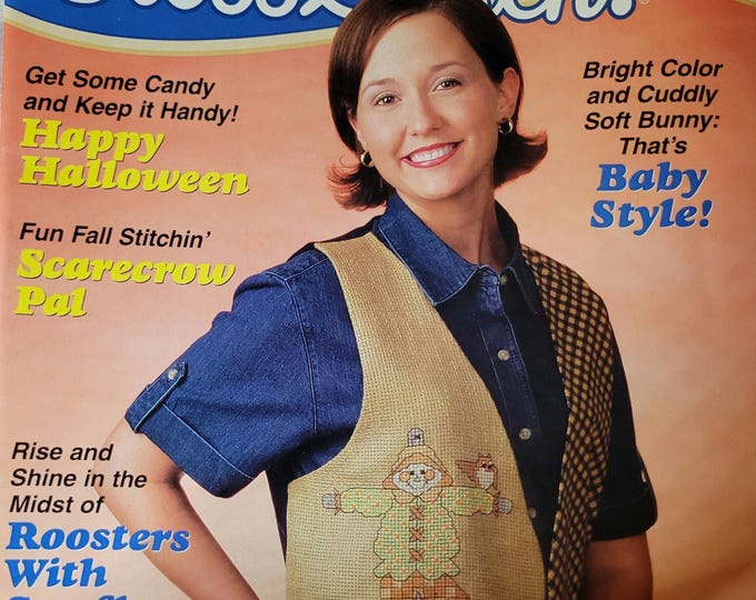 Crazy for Cross Stitch Magazine Sept 2002. FREE SHIPPING.