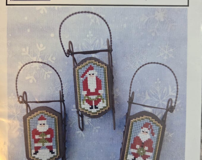 Foxwood Crossings Santa Folk Cross Stitch Pattern. Good Condition. Free Shipping.