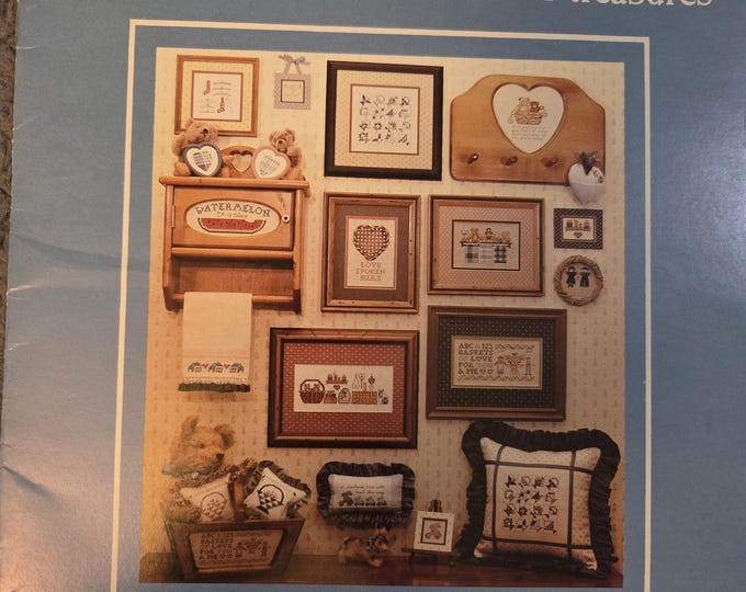 Graph It Arts Homespun Hearts Cross Stitch Pattern. Free SHIPPING. Used Condition.