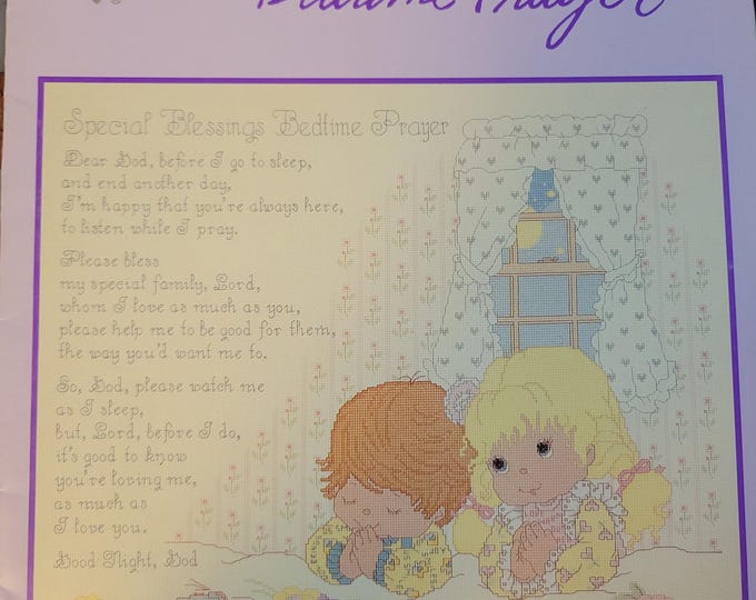 Gloria & Pat Precious Moments Special Blessings Bedtime Prayers Cross Stitch Pattern. FREE SHIPPING. Used Condition.