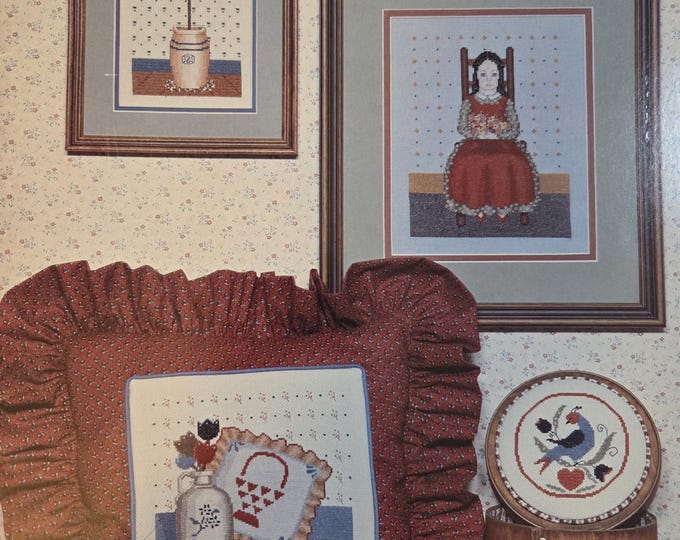 Country Cross Stitch Country Primitives II Cross Stitch Pattern. FREE SHIPPING. Used Condition.