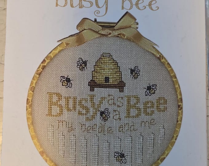 Sue Hillis Designs Hoop De Doo Busy Bee Cross Stitch Pattern. Free Shipping. Preowned Good Condition.