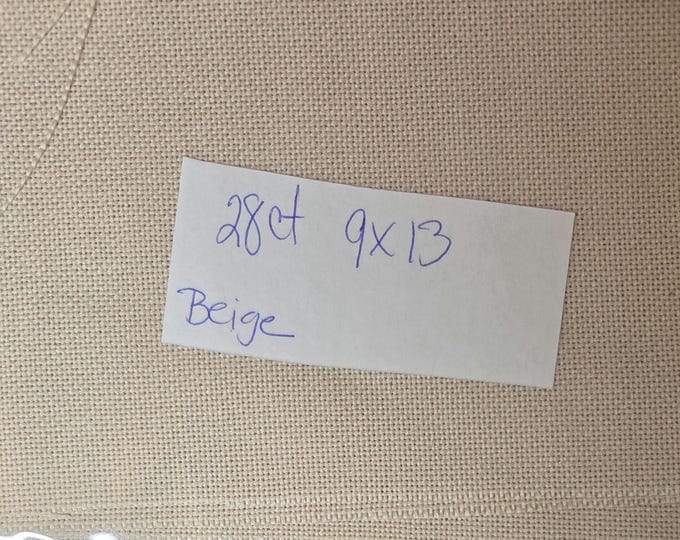 28ct 9"x13" Beige Linen. Preowned Repackaged. FREE SHIPPING.
