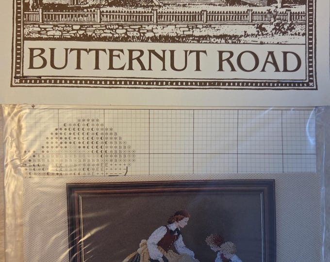Butternut Road The Teacher Cross Stitch Pattern. Preowned Good Condition. Free Shipping.