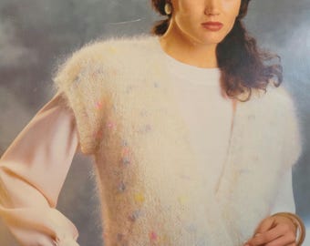 Ironstone Santa Fe Sweater Knit Pattern Style 682 and Mohair - Vest Style 683 Free Shipping. Vintage Condition.