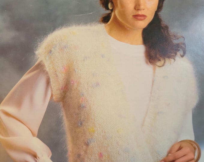 Ironstone Santa Fe Sweater Knit Pattern Style 682 and Mohair - Vest Style 683 Free Shipping. Vintage Condition.