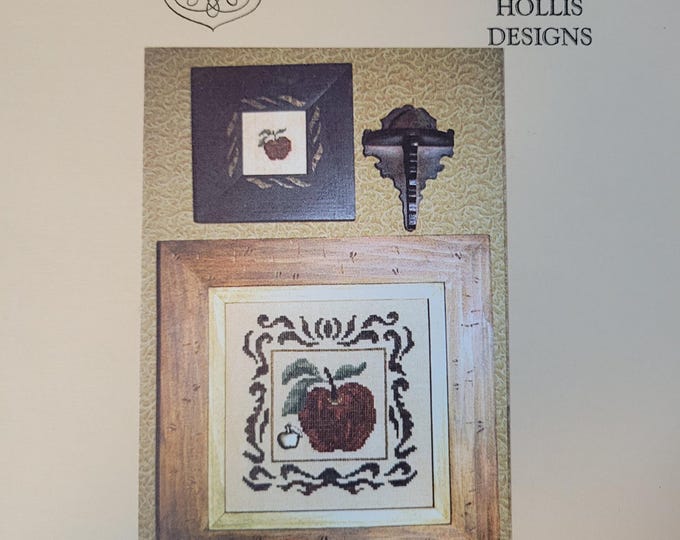 Hollis Designs Apples Cross Stitch Pattern. Free Shipping. Used Condition. Charm Not Included.