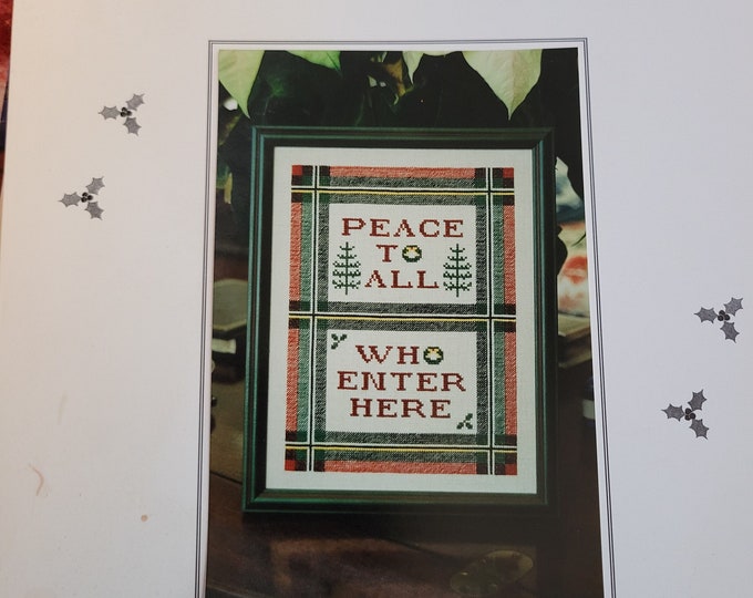 Vintage Something In Common Peace To All. Cross Stitch Pattern.
