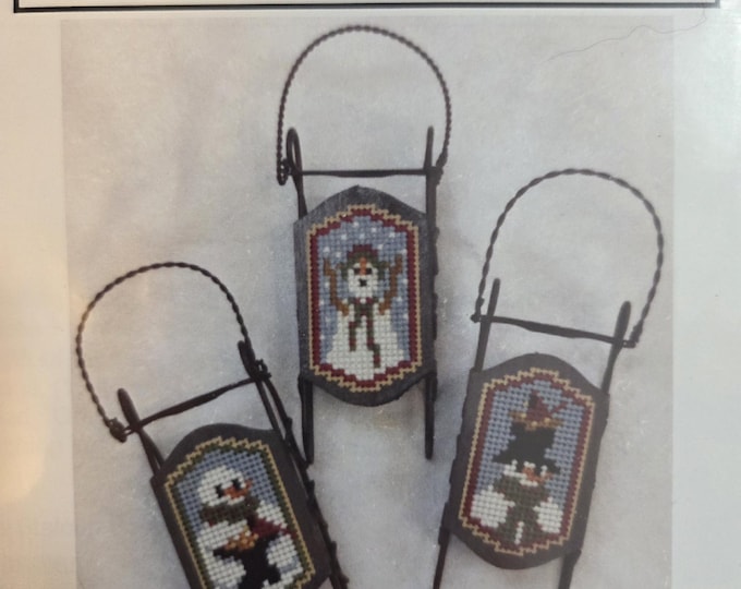 Foxwood Crossings Snow Grateful Sleds Cross Stitch Pattern. Good Condition. Free Shipping.