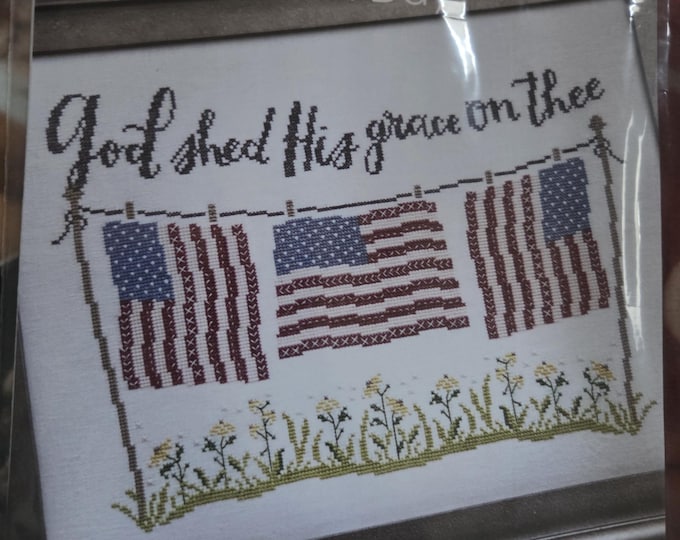 Hands on Designs Memorial Day Cross Stitch Pattern. Free Shipping. Good Condition.