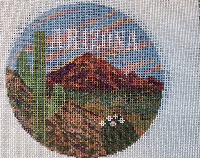 Arizona Needlepoint Canvas. 18 Mesh 5" Round. New Condition. Free Shipping.