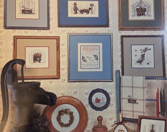 Canterbury Designs Country Apple Orchard Cross Stitch Pattern. FREE SHIPPING. Used Condition.