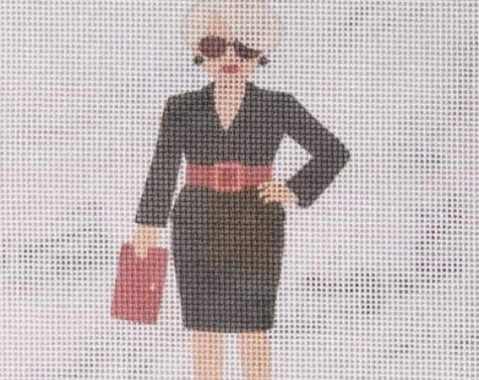 IN STOCK Miranda Needlepoint Canvas 5"x3"  finished size #18 mesh. Free Shipping. Unfinished canvas