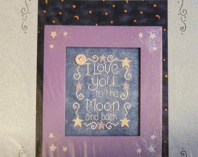 Waxing Moon Designs Love You To The Moon Cross Stitch Pattern. Free Shipping. Good Condition.