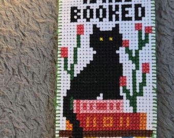 My Weekend Is All Booked Handmade Cross Stitched Bookmark. FREE Shipping.