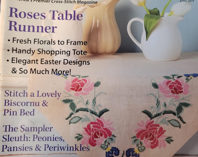 Just Cross Stitch Magazine April 2019. Used Condition. Free Shipping.