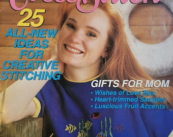 Simply Cross Stitch Magazine May - June 1992 Number 5. FREE SHIPPING. Vintage Condition