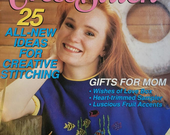 Simply Cross Stitch Magazine May - June 1992 Number 5. FREE SHIPPING. Vintage Condition