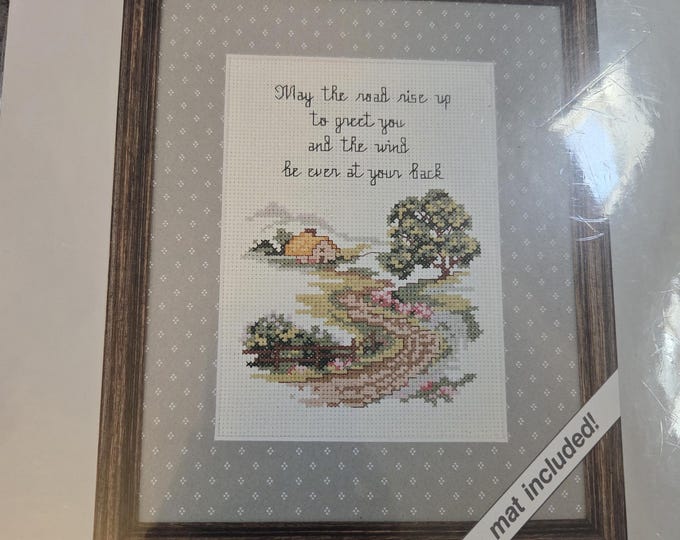 JCA Weekenders Irish Prayer Counted Cross Stitch Kit. FREE SHIPPING. Older Condition.
