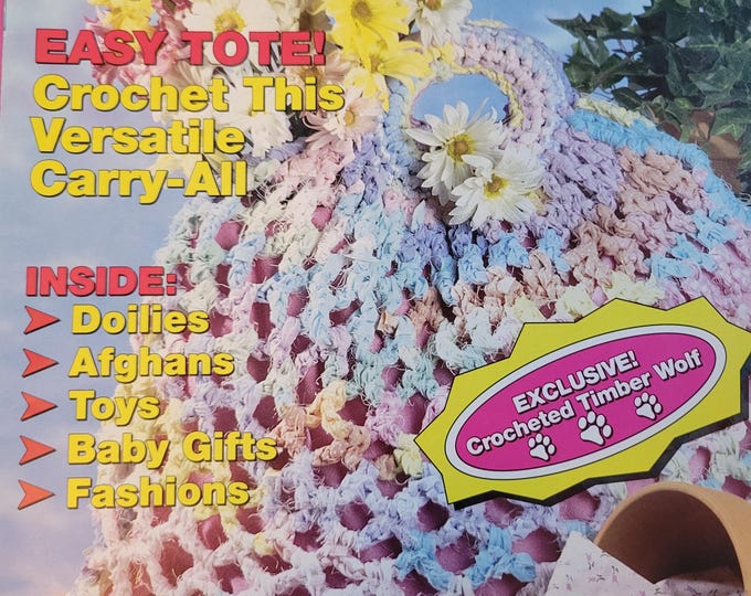 Women's Circle Crochet Magazine Spring 1992. FREE SHIPPING. Old Condition.