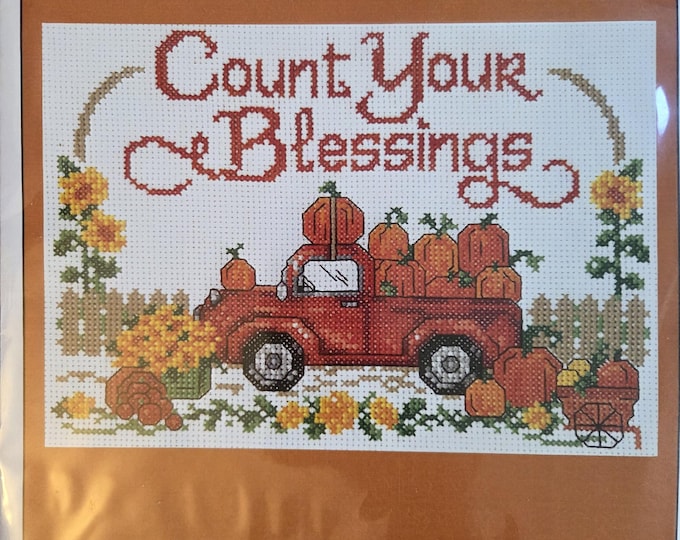 Imaginating Meet Me at the Pumpkin Patch Counted Cross Stitch Kit. FREE SHIPPING. Preowned Good Condition.