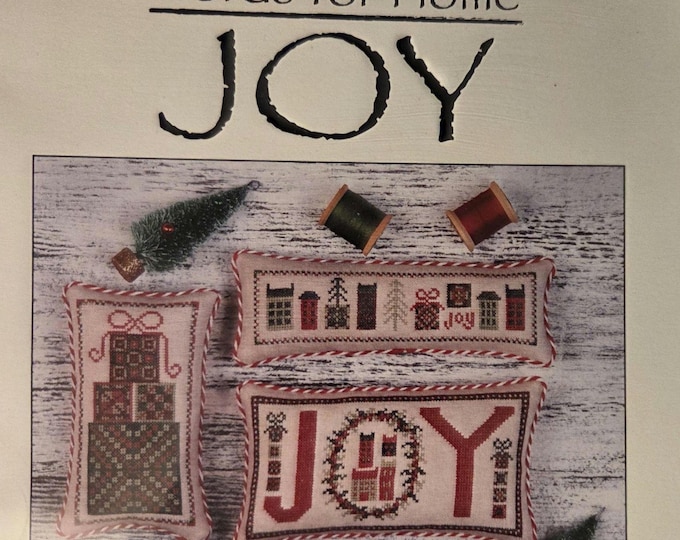 Colorado Cross Stitcher Words for Home Joy Cross Stitch Pattern. Free Shipping. Good Condition