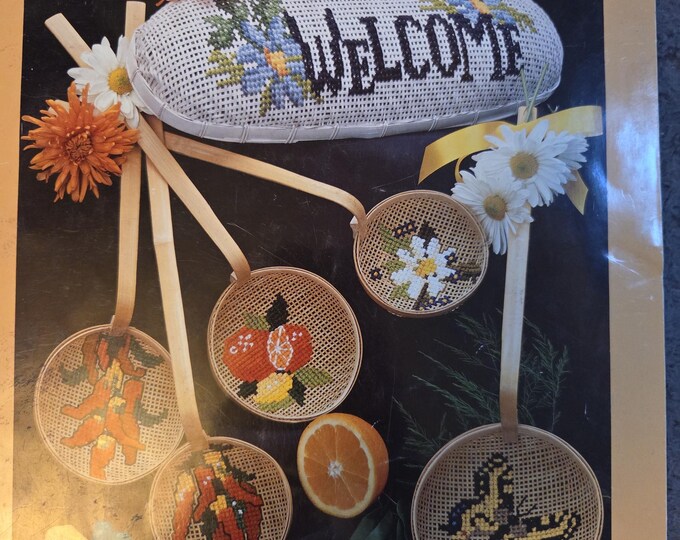 Sew Fine Basket Stitchin Cross Stitch Pattern. FREE SHIPPING. Used Older Condition.