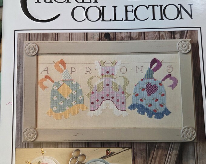 The Cricket Collection Apron Strings Cross Stitch. Free SHIPPING. Used Condition.