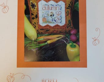 Bush Autumn Gives Cross Stitch Pattern. FREE SHIPPING. Used Condition.