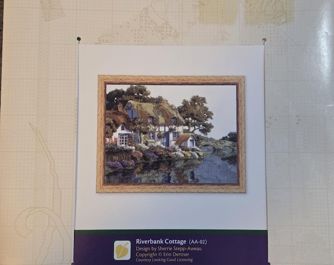 Affinity Arts Riverbank Cottage Cross Stitch Pattern. FREE SHIPPING. Used Condition