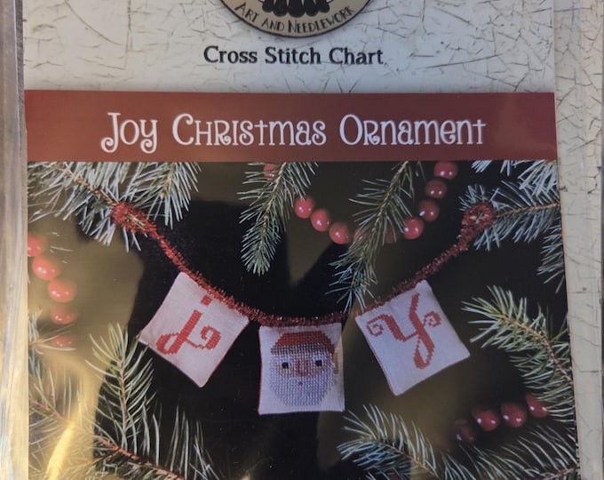 Teresa Kogut Joy Christmas Ornaments Cross Stitch Pattern. Free Shipping. Good Condition.