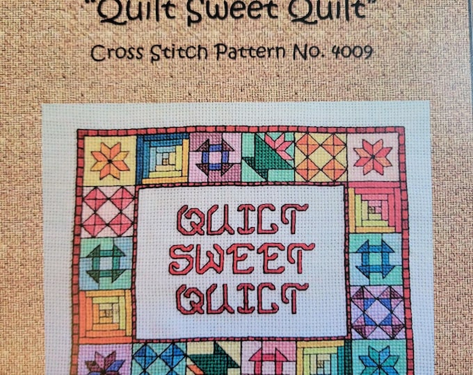 Rogue Stitchery Quilt Sweet Quilt Cross Stitch Pattern. Free SHIPPING. Used Condition.