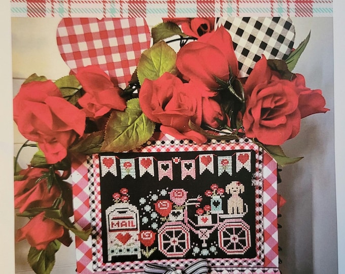 Stitching with the Housewives Lets Go Ride A Bike Sweetheart Street Cross Stitch Pattern. FREE SHIPPING. Good Condition