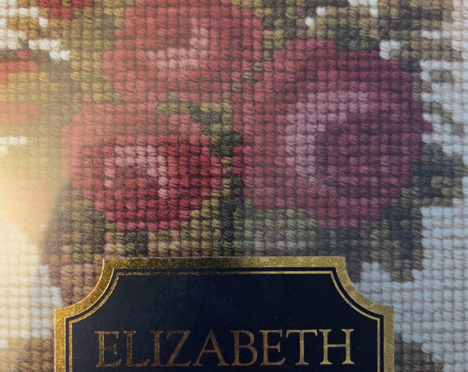 Elizabeth Bradley Rose Basket Luxury Mini Needlepoint Canvas Kit. 10 Mesh 6"x6". Preowned Estate Sale Like New Condition. Free Shipping.