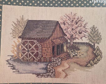 Creative Keepsakes Country In Season Spring Cross Stitch Pattern. FREE SHIPPING. Preowned Older Used Condition.